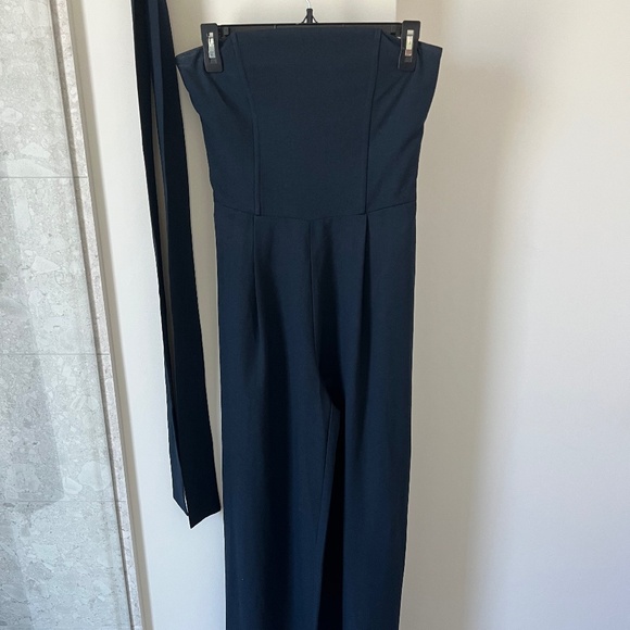 Chelsea28 Strapless Crepe Jumpsuit - Picture 1 of 4
